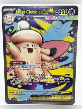 Mega Clefable EX 103/088 Holo Ultra Rare Perfect Order Pokémon Cards NM